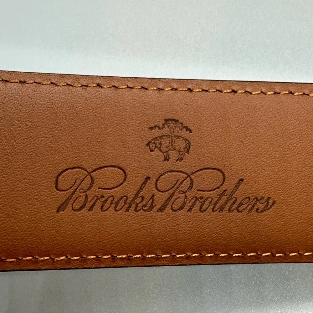 Brooks Brothers NWOT Black Pebble Grain Leather with SilverTone Buckle